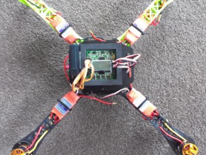 Radio Receiver attached to the frame and flight controller