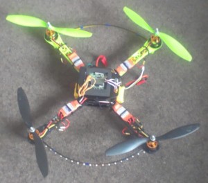 Preparing the quadcopter – Attached Props